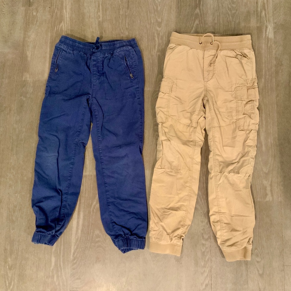 Boys Large L Gap Fleece Lined Cargo Jogger Pants 10 12